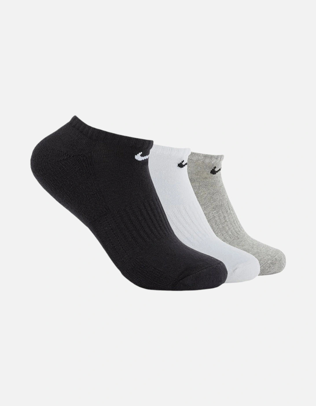 SX7673 Mens Ankle Socks 3 Pack Regular Stretch Cotton Low Cut Trainer Socks