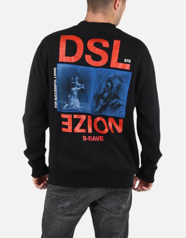 S BAY XA Mens Pullover Sweatshirt Black