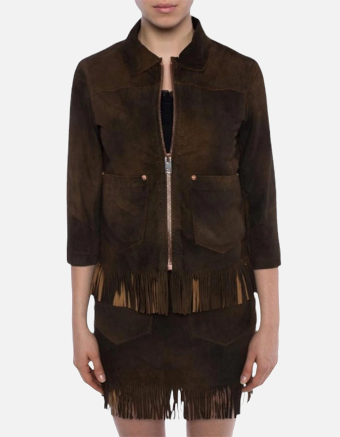 L FOXX Womens Genuine Leather Shirt, 6 of 5