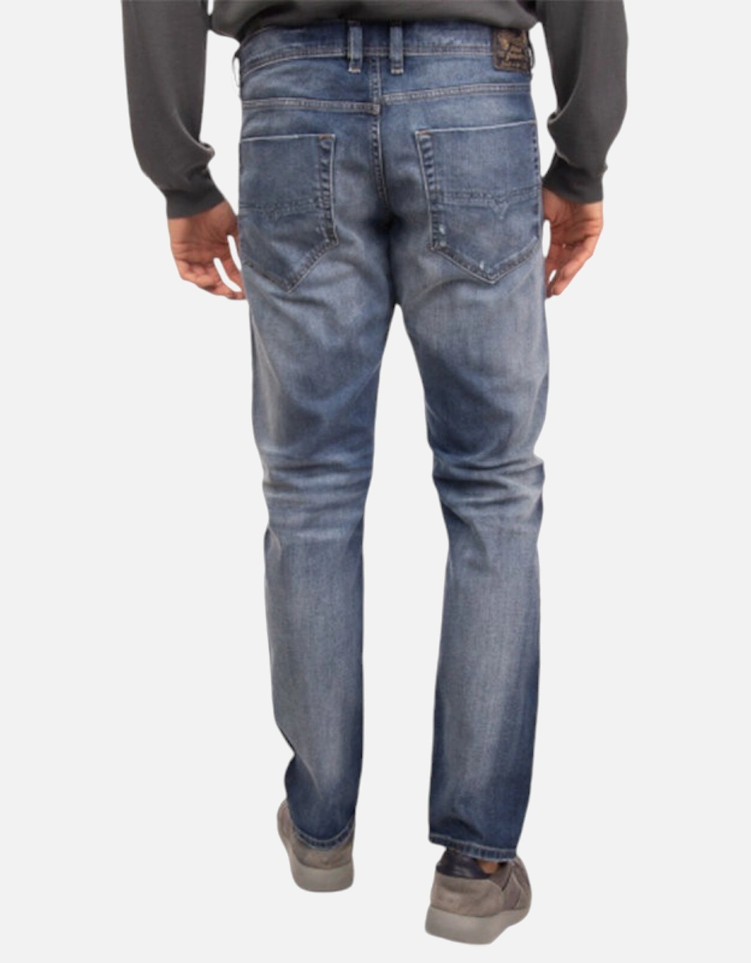 TEPPHAR R248D Mens Denim Jeans Slim Fit Stretch Carrot Distressed Pants