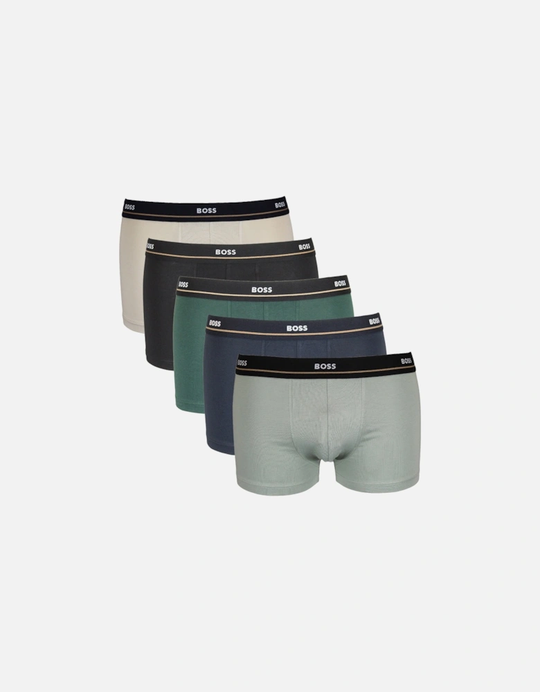 5-Pack Essential Boxer Trunks, Multi