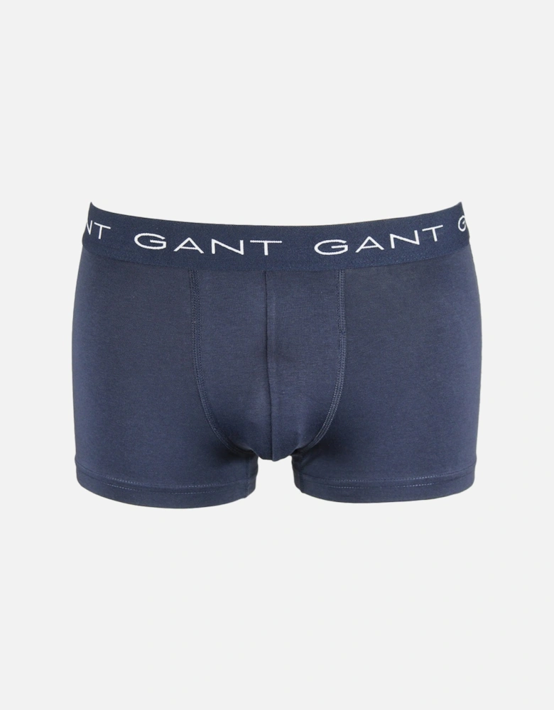 5-Pack Logo Waistband Boxer Trunks, Rich Wine
