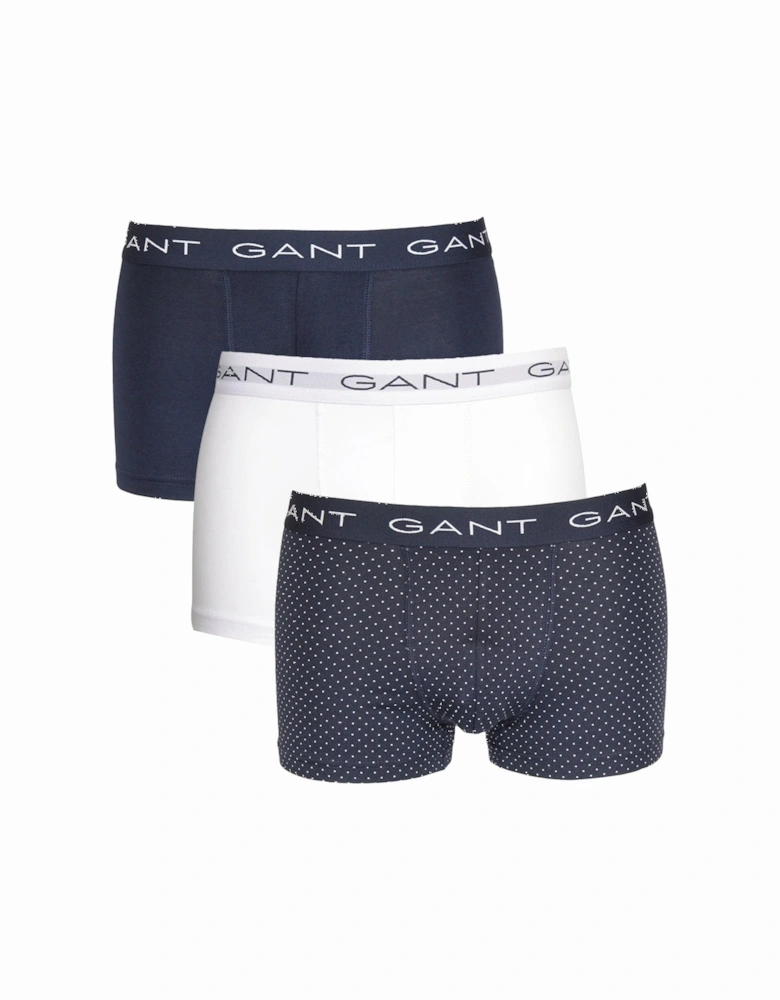 3-Pack Shield Boxer Trunks, Evening Blue