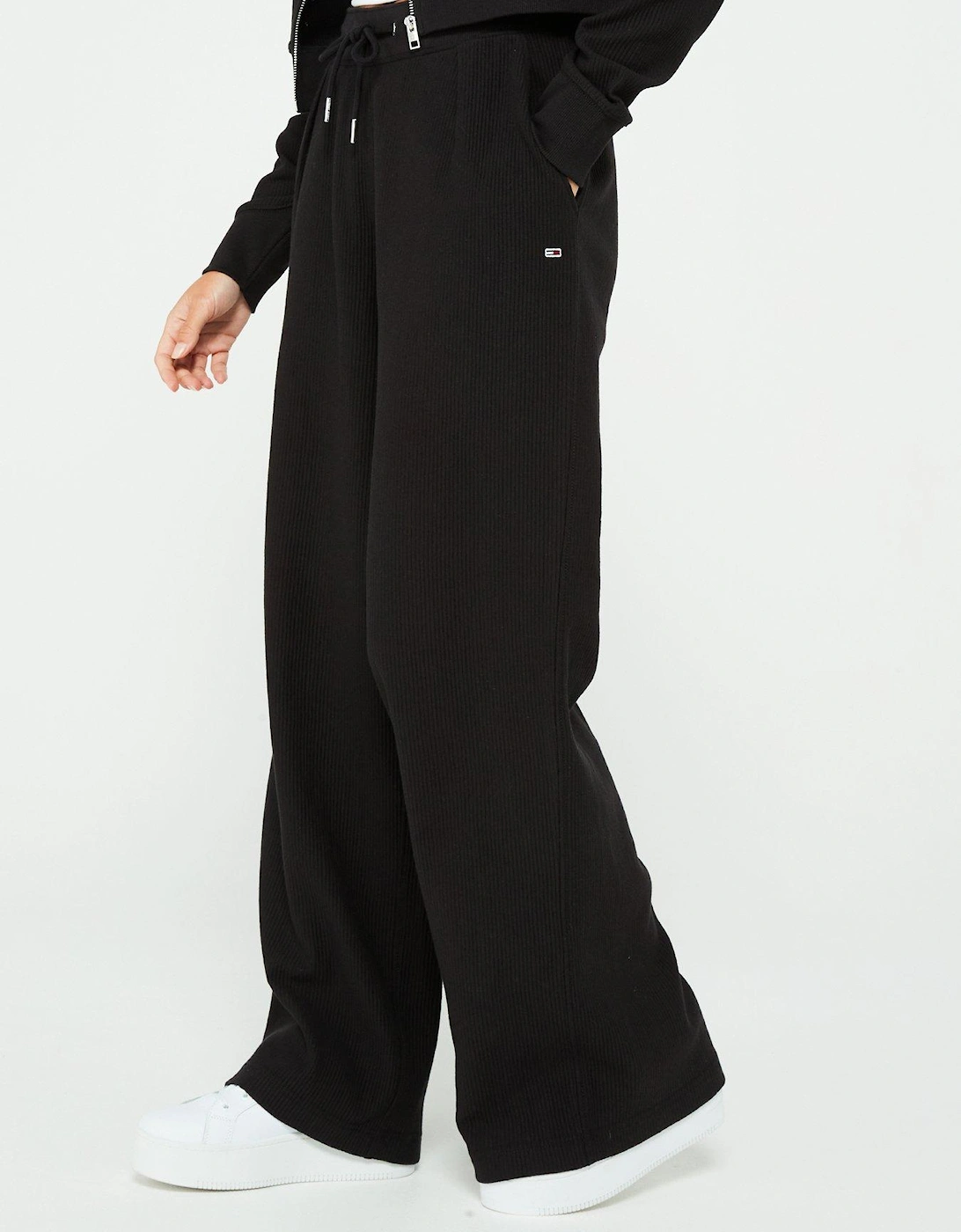 Ribbed Sweatpants - Black, 7 of 6