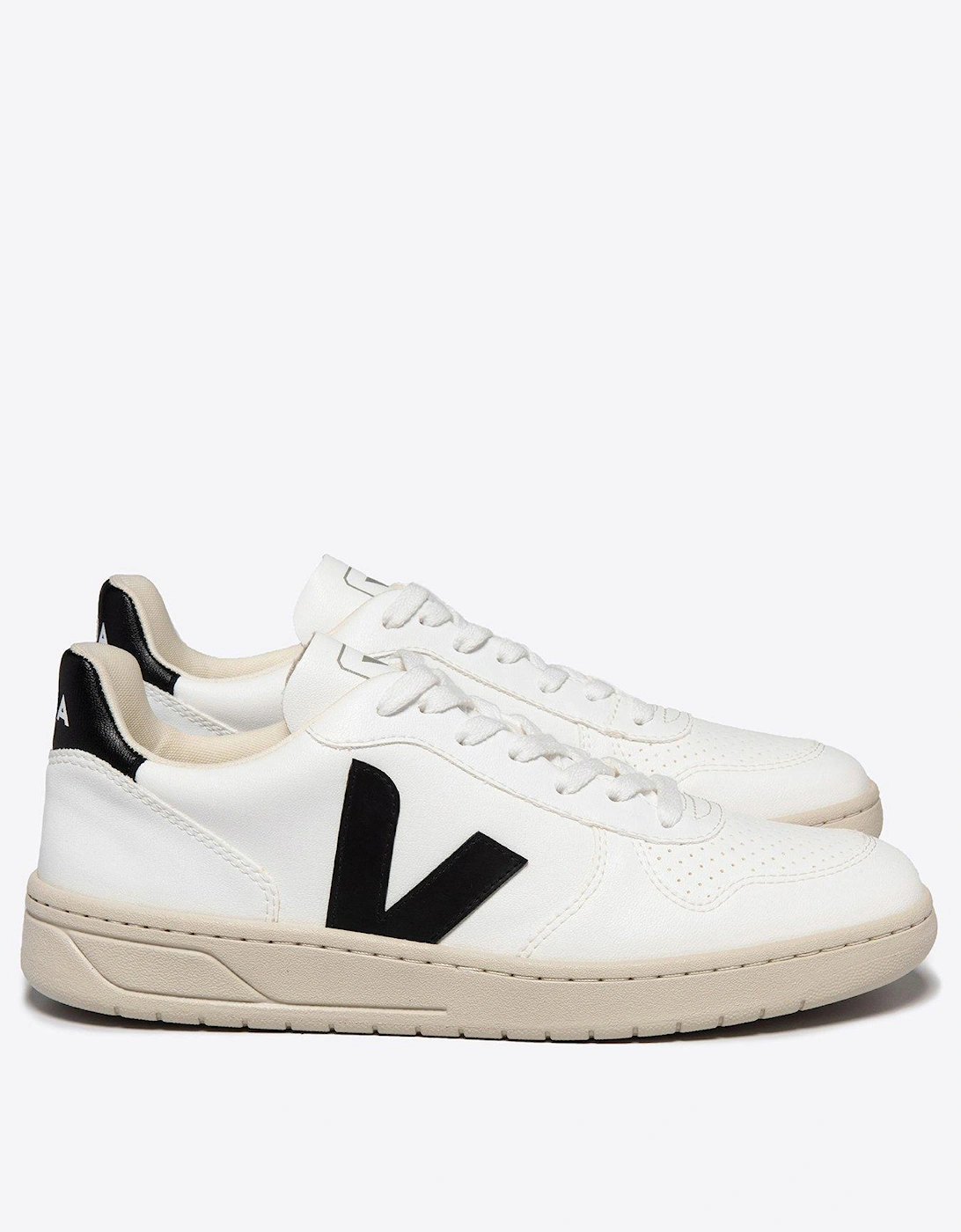 Womens V-10 Trainers - White/Black, 5 of 4