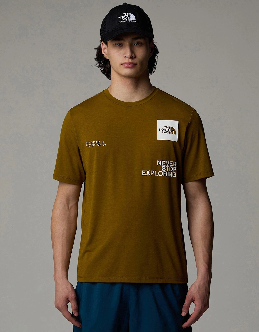 Mens Graphic Boxes Foundation Ss Tee - Green, 5 of 4