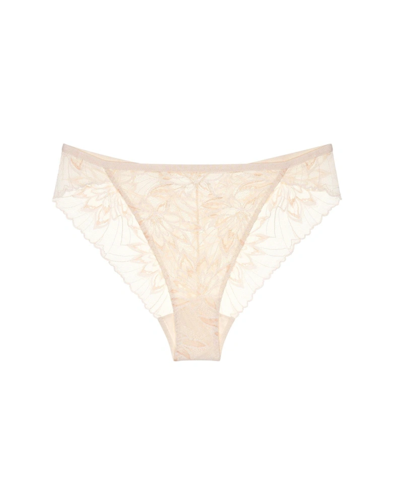 Amourette Charm Delight Embroidered High Leg Brief - Ivory