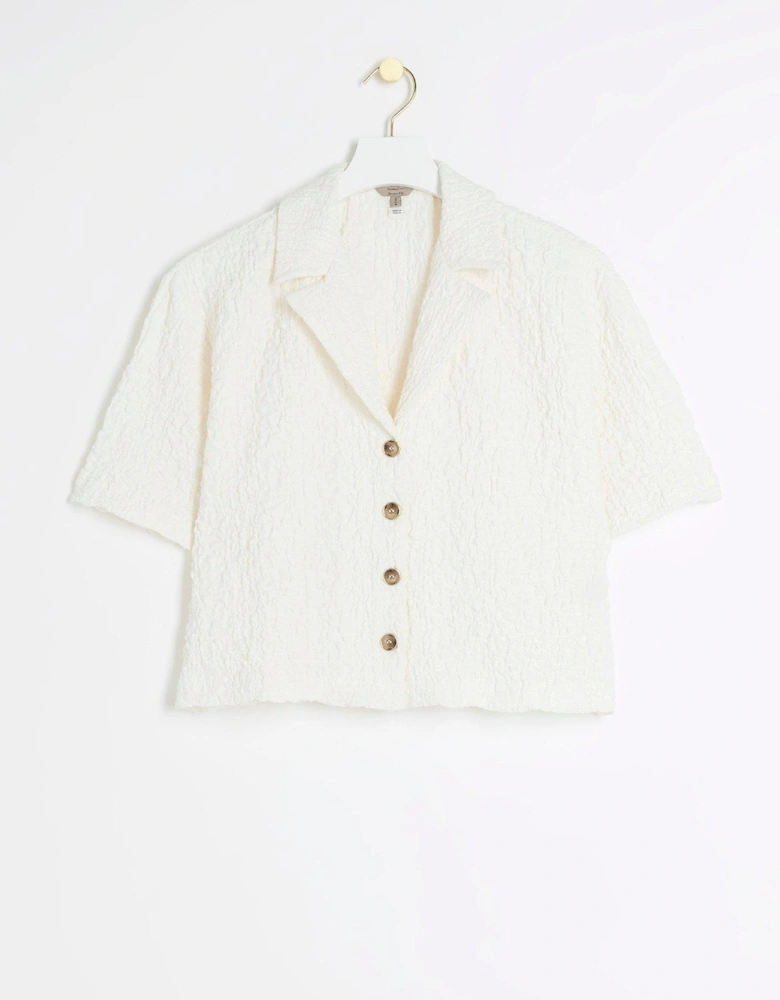 Textured Shirt - Cream