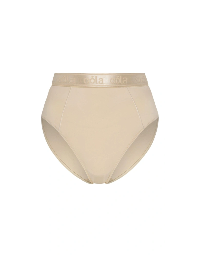 Control High Waist Brief - Light Beige