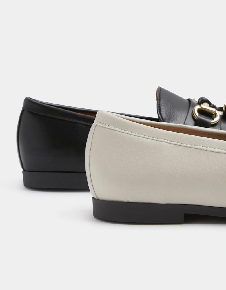 Wide Fit Tassle Snaffle Loafer - Cream