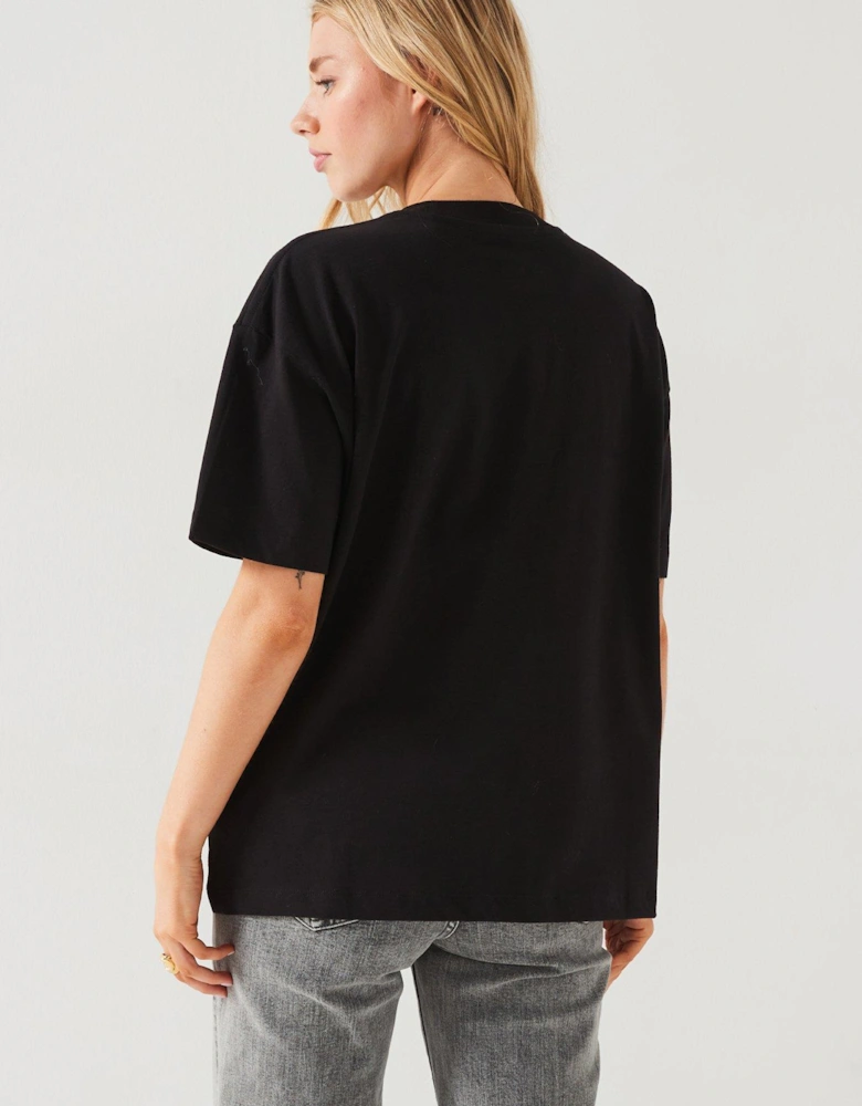 Monologo Oversized T-Shirt - Black