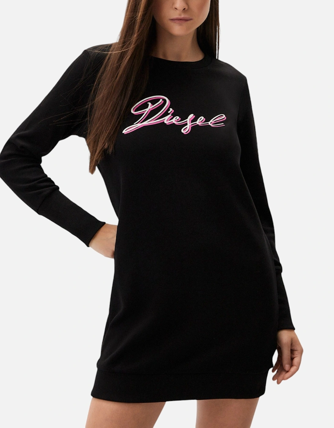 D-YVONNE Womens Sweatshirts Crew Neck Long Sleeve Soft Cotton Sweat Dress, 8 of 7