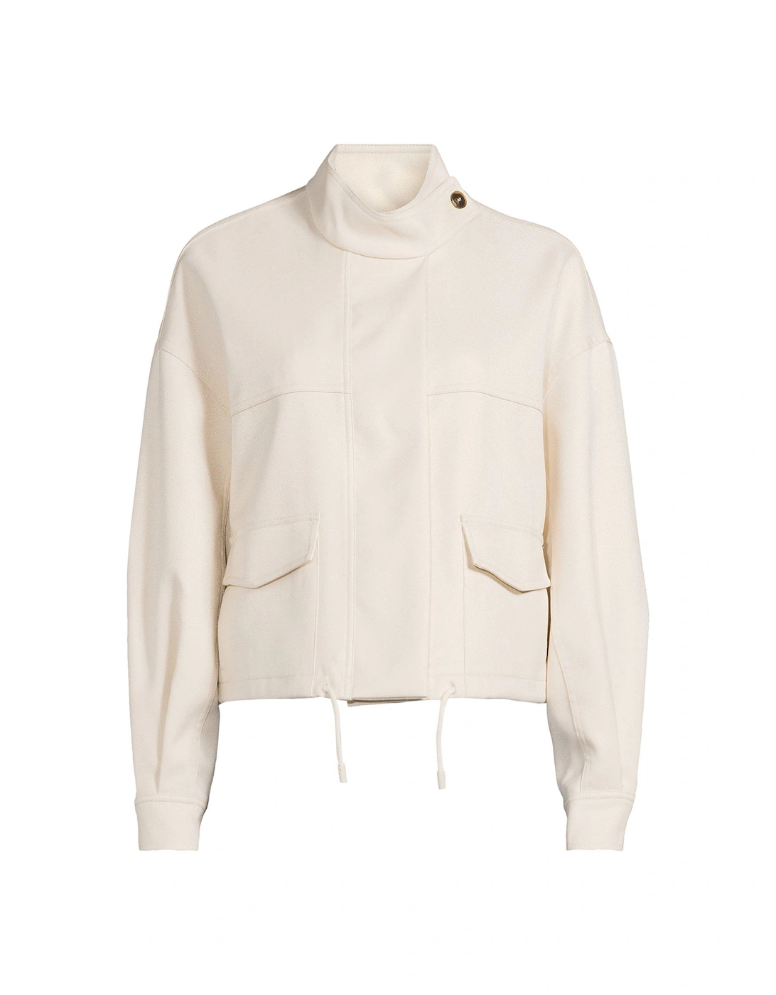 Cropped Trench Jacket - Cream