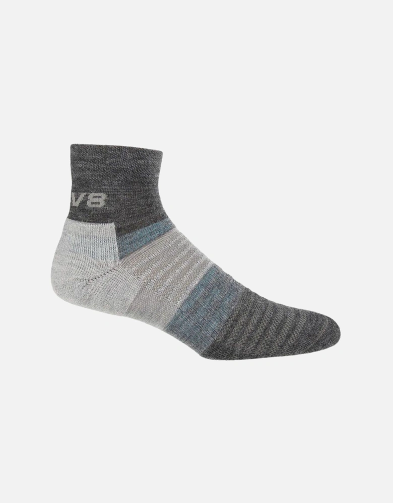 Merino Mid Sock - Grey/Melange