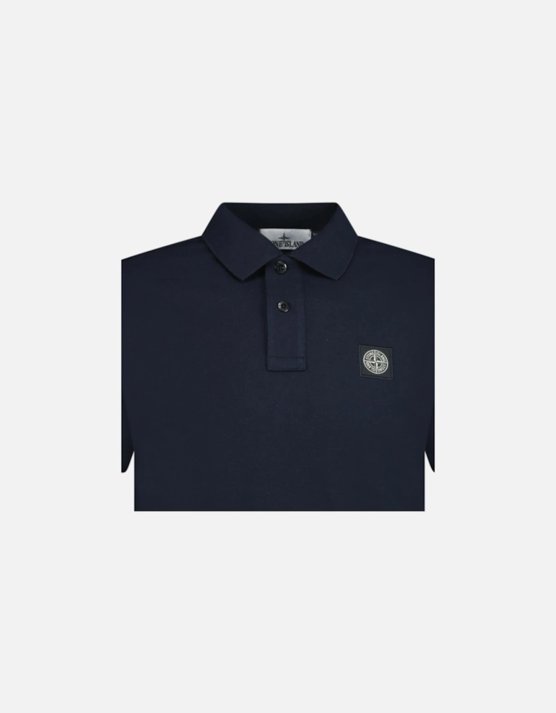 Compass Badge Polo T-Shirt Slim Fit Navy