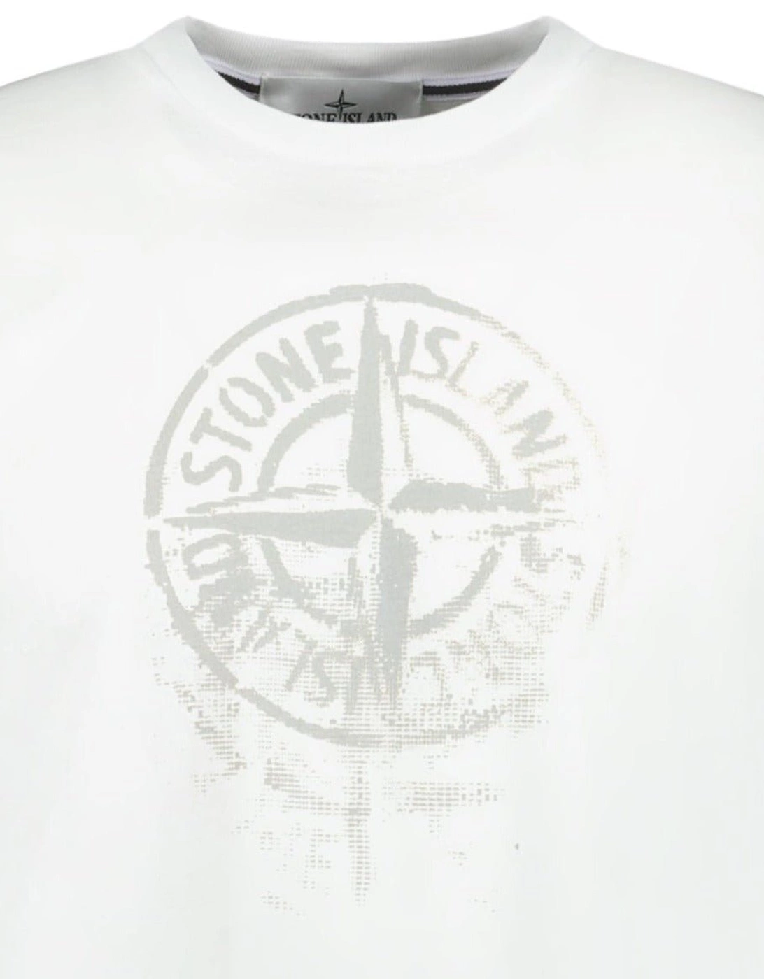 Compass Print Logo T-Shirt White