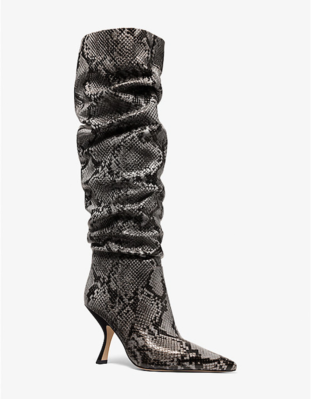 Luna Snake Embossed Leather Boot, 5 of 4