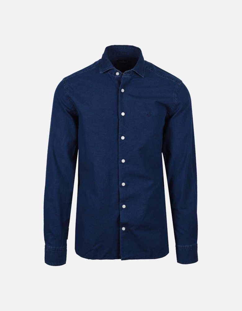 Essential Denim Shirt Dark Blue