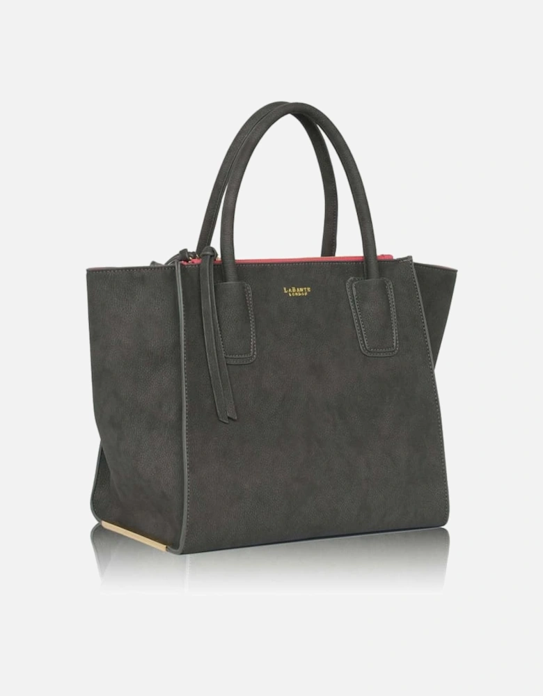 Demi Grey Vegan Winged Tote Bag