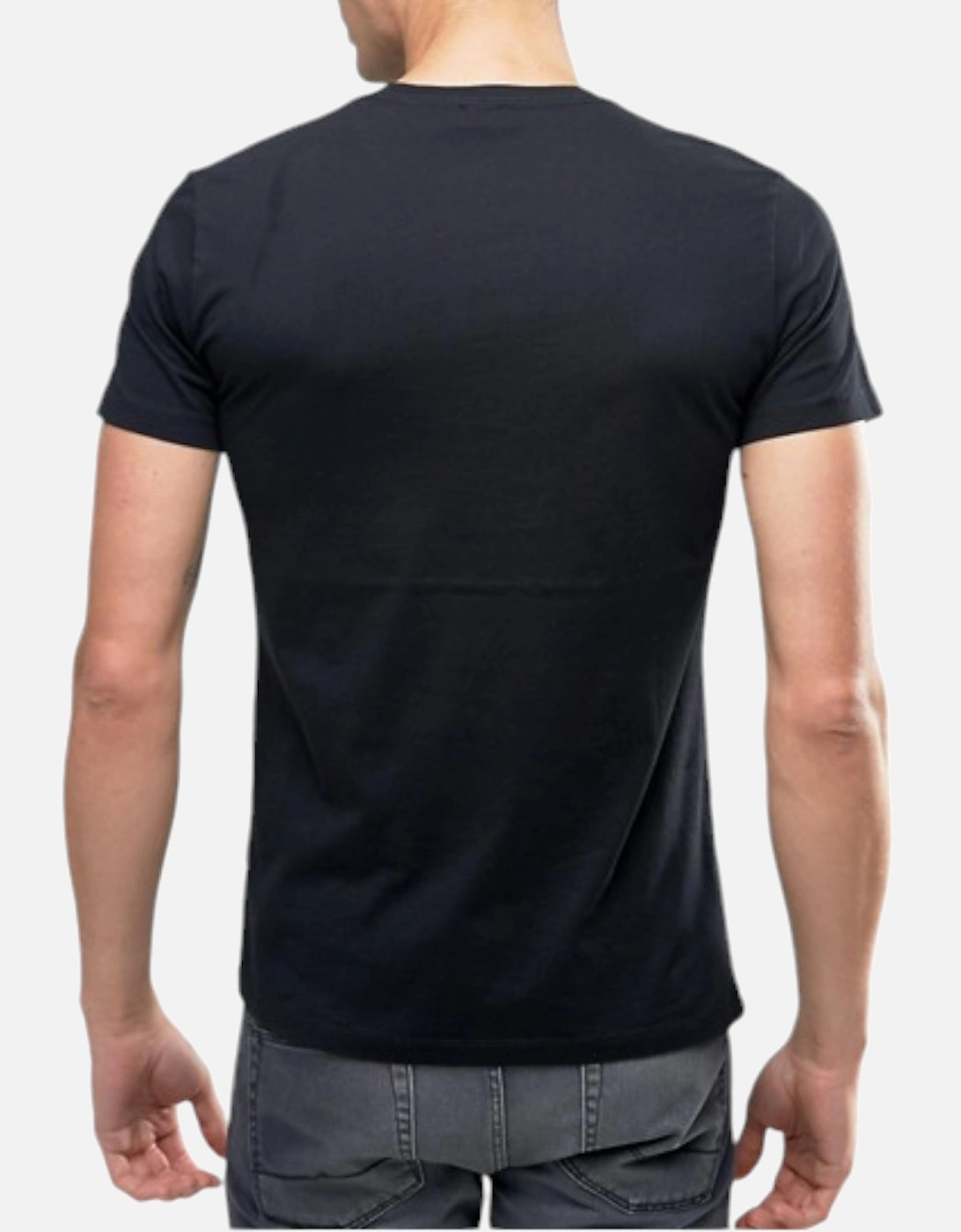 T DIEGO HE Mens T-Shirt Crew Neck Short Sleeve Casual Black Summer Tee