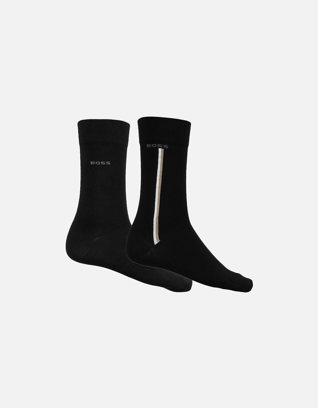 2-Pack Iconic Socks, Black, 5 of 4