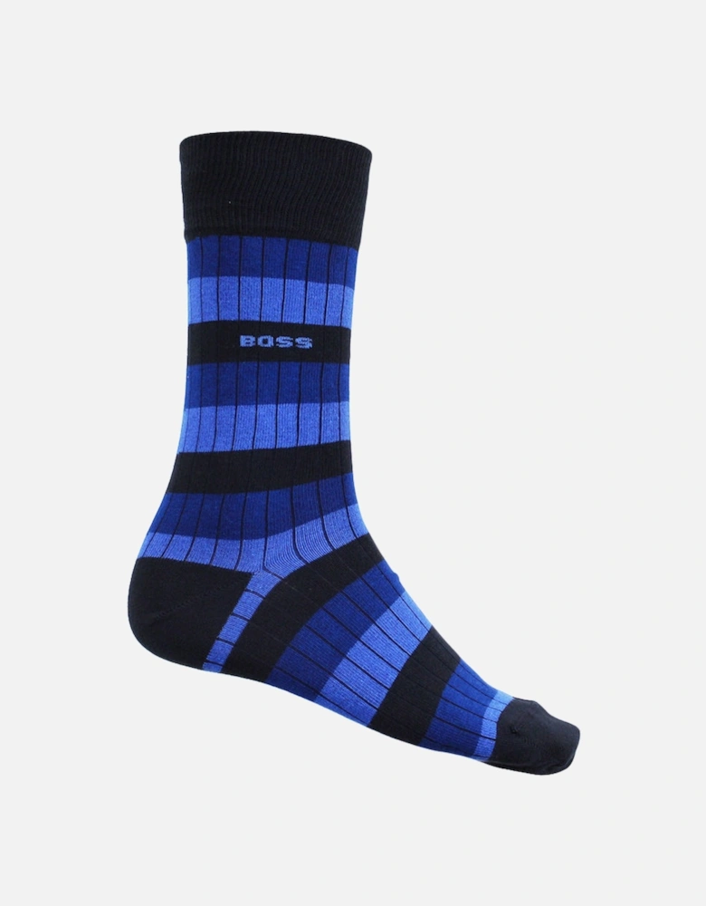 3-Pack Fine Rib Socks, Navy