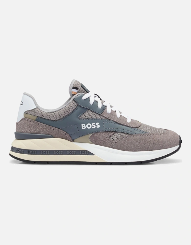 Boss Kurt Runner sdme Trainers - Medium Grey