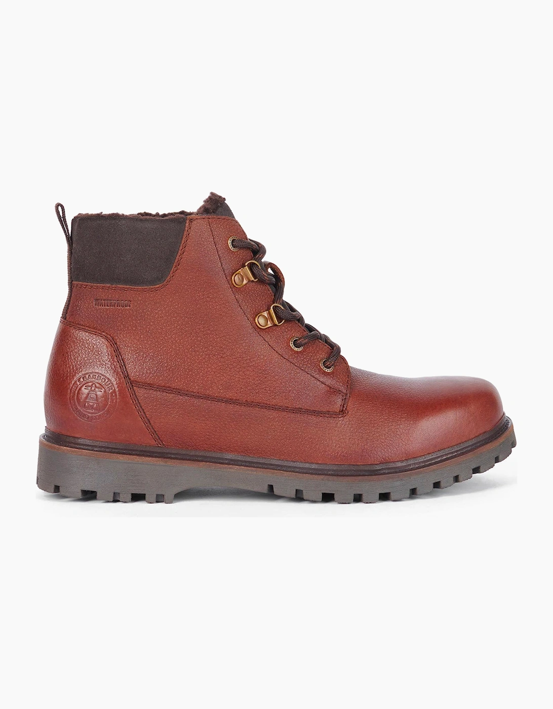 Barbour Men's Brown Storr Walking Boot - Conker Leather