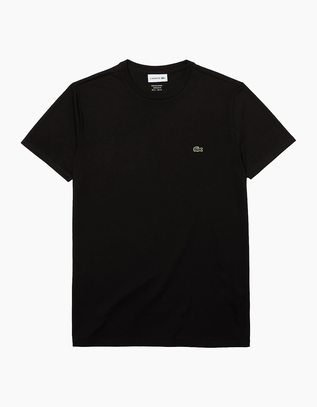 Lacoste Men's Black Th6709 Pima Cotton T-Shirt  44 XX-Large