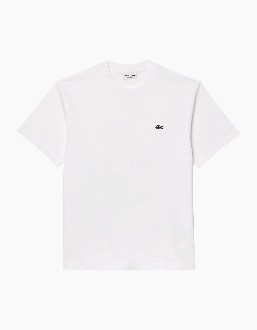 Lacoste Men's White Th7318 Classic Fit Cotton T-Shirt  44 XX-Large