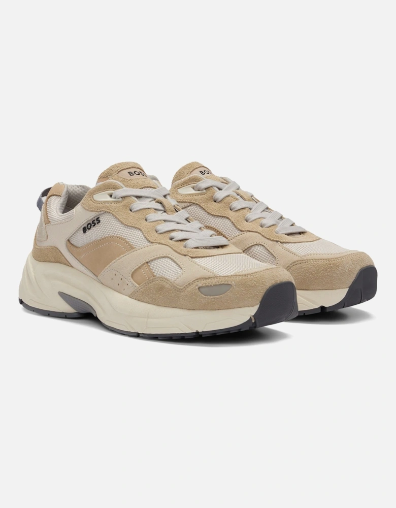 Boss Levitt Runn hsdny Trainers - Beige / Off White