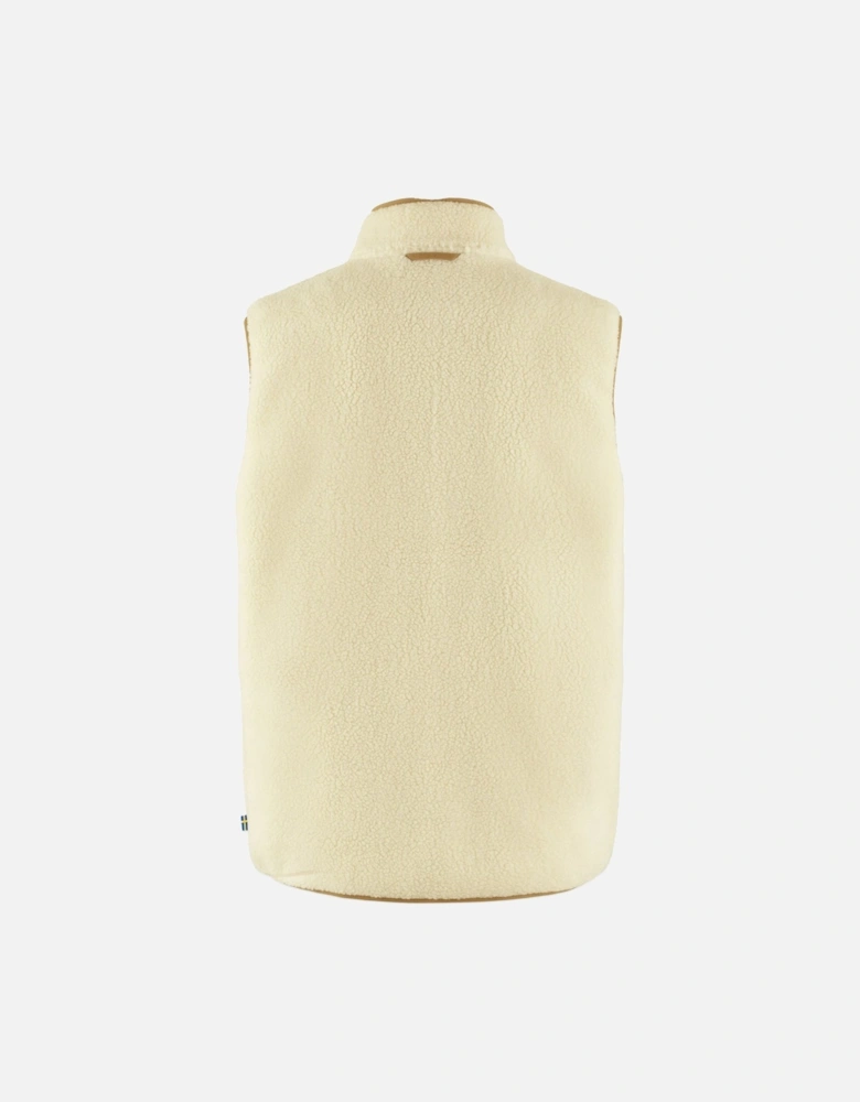 Vardag Pile Fleece Gilet - Chalk White