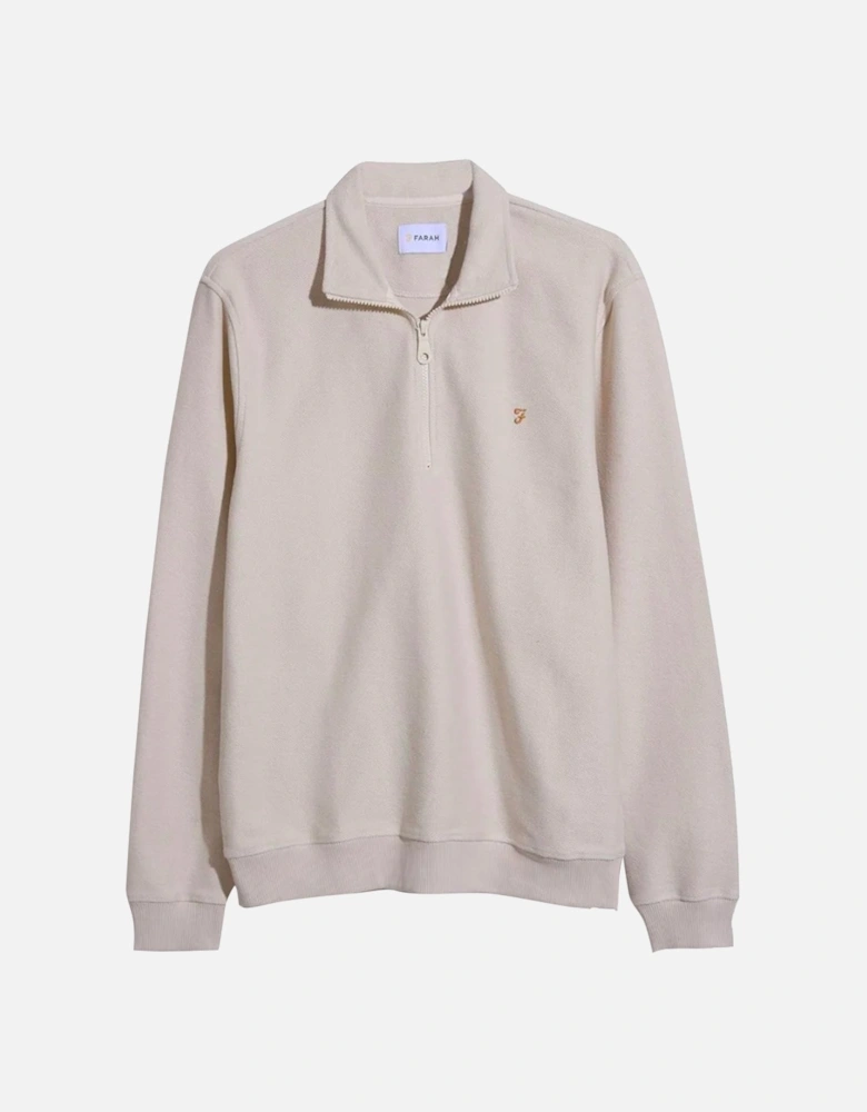 Weah Twill 1/2 Zip Sweater - Fog