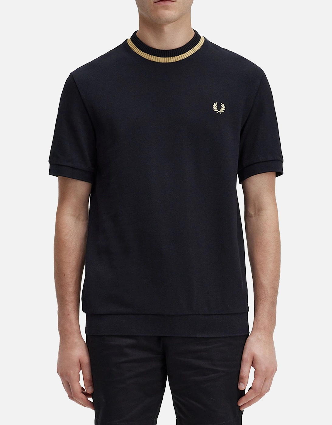 Crew Neck Pique T-Shirt