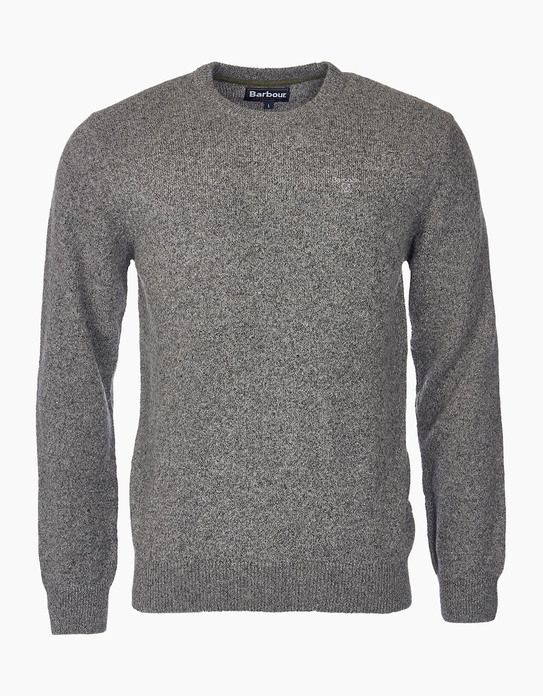 Men's Barbour Tisbury Crew Sweater - Grey - Size: 36