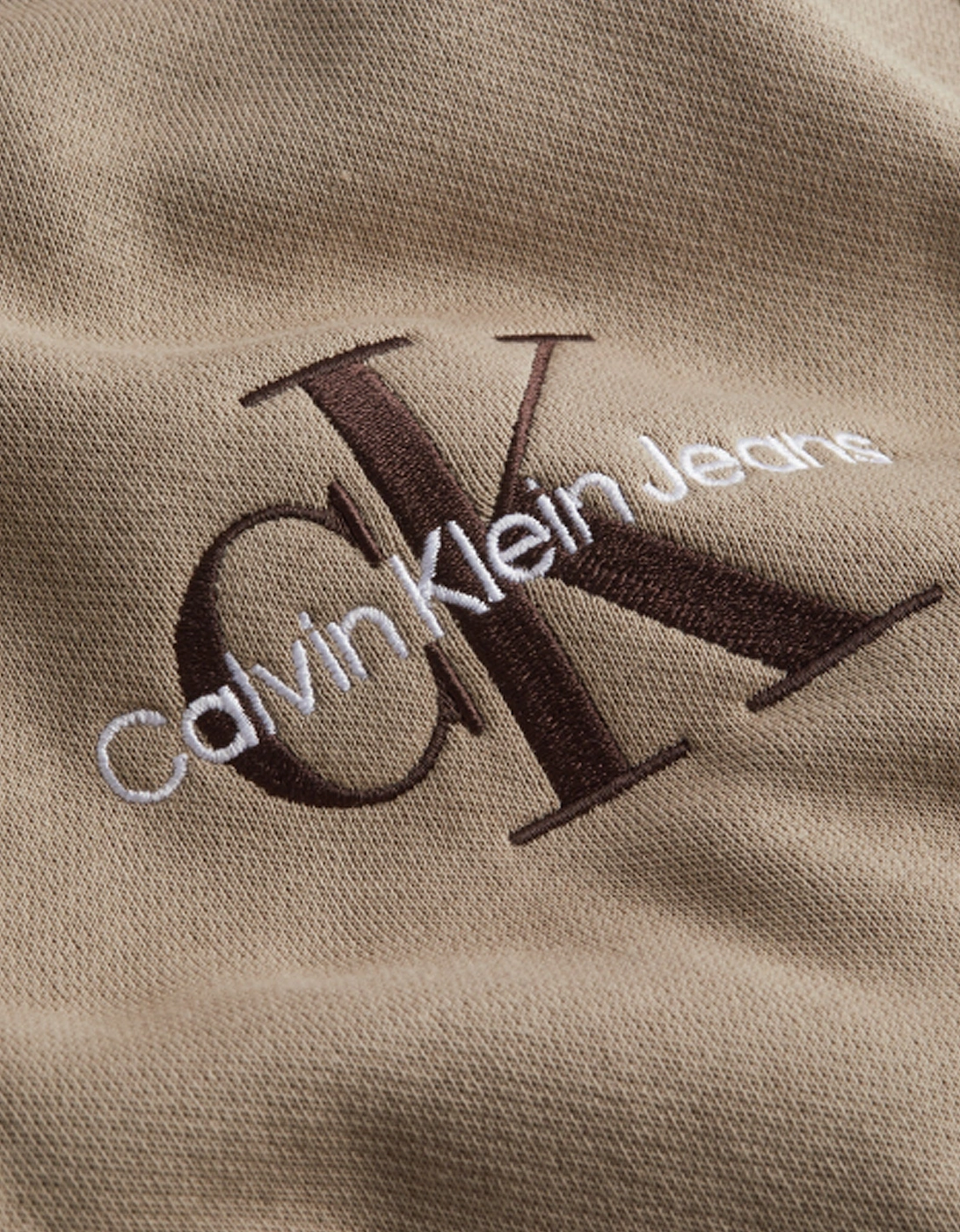 Monogram Logo Quarter Zip - Perfect Taupe