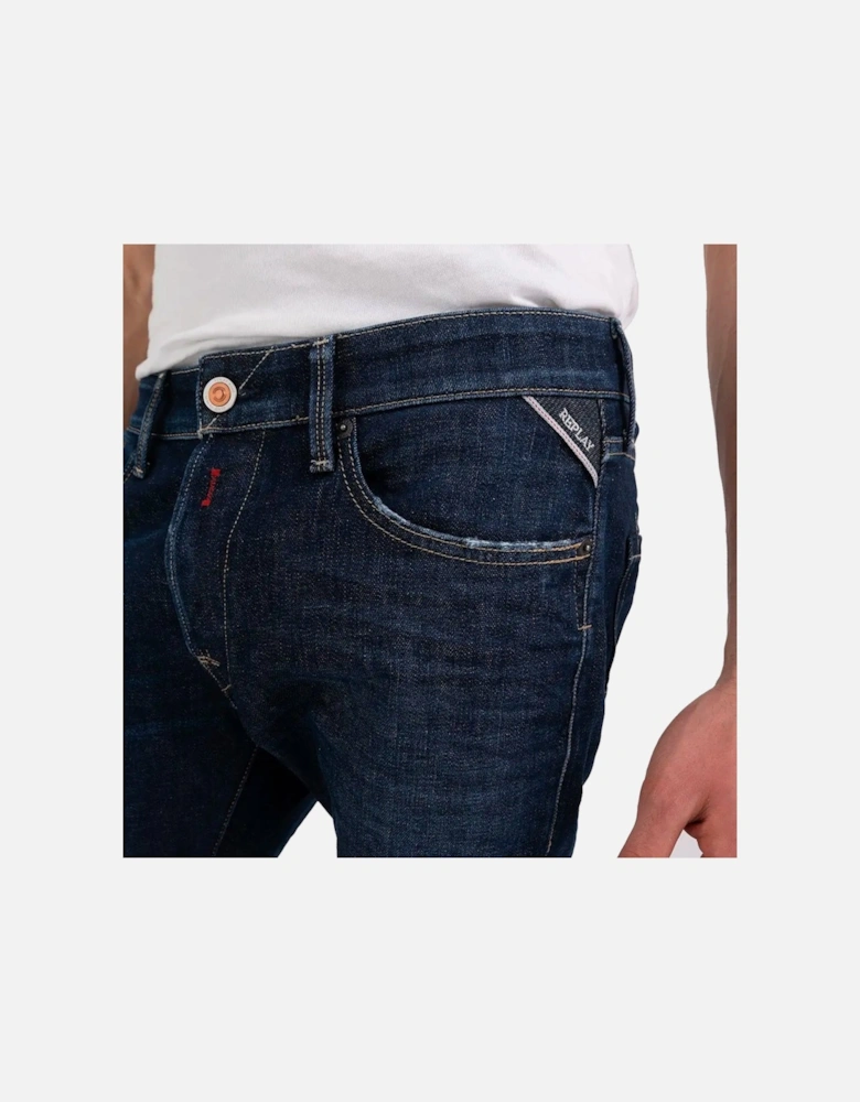 Waitom Regular Fit Jeans - Washed Dark Blue