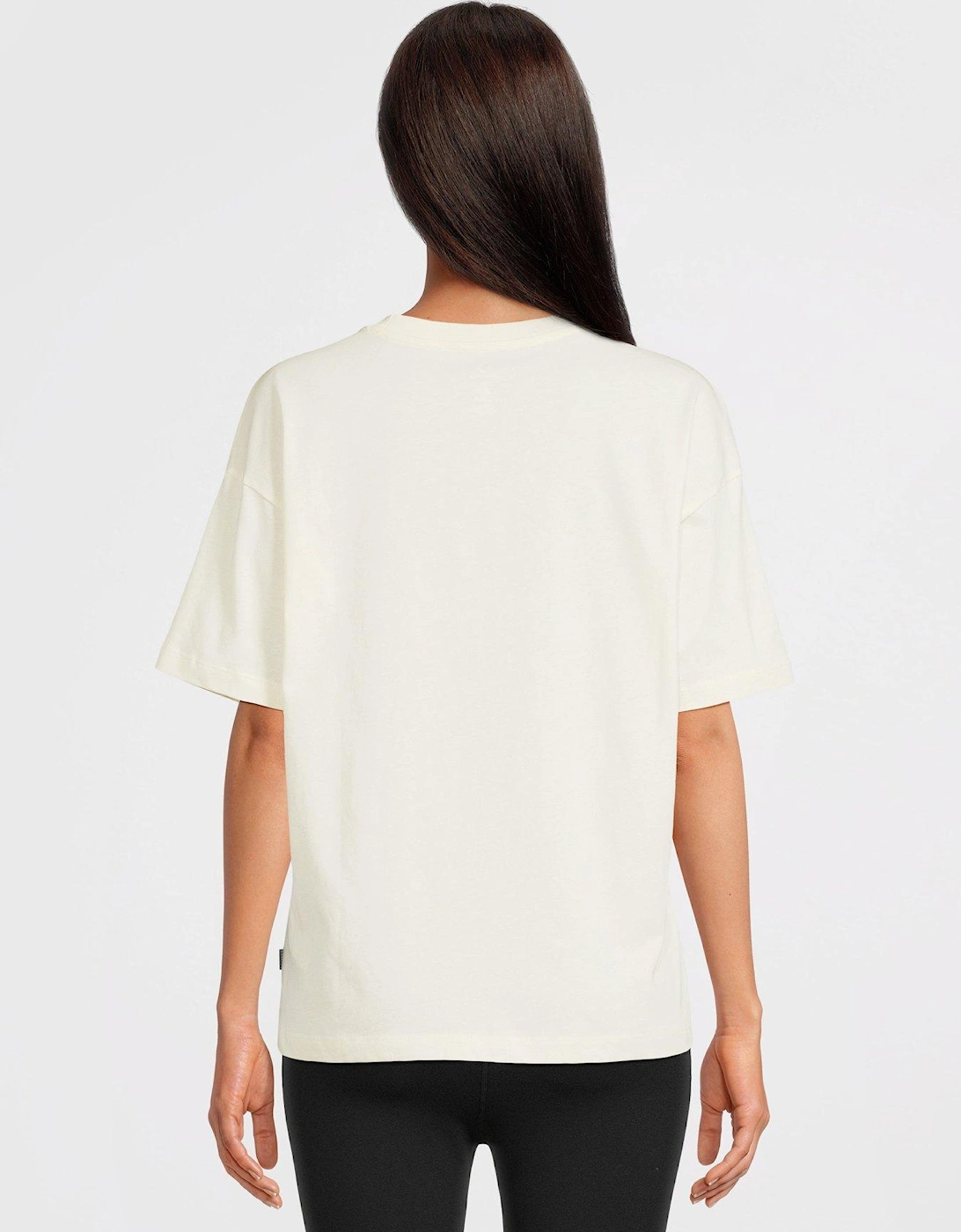 Womens Chuck Relaxed Star Print Tee - Off White