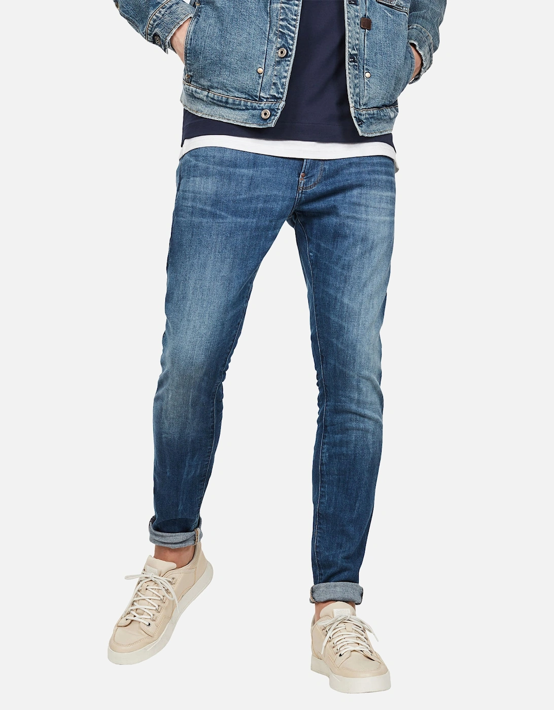 Revend Skinny Jeans - Elto Medium Indigo Aged Superstretch