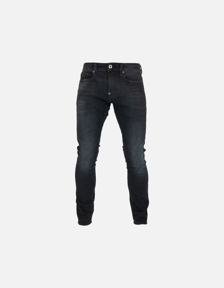 Revend Skinny Jeans - Elto Medium Aged Faded Black Superstretch