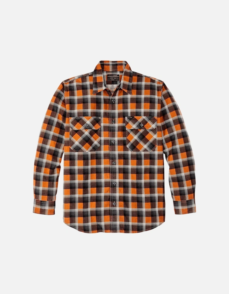 Field Flannel Shirt - Amber Rust / Grey Plaid