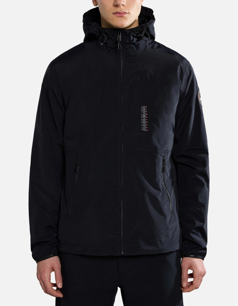 A-Tundra Hooded Jacket - Black