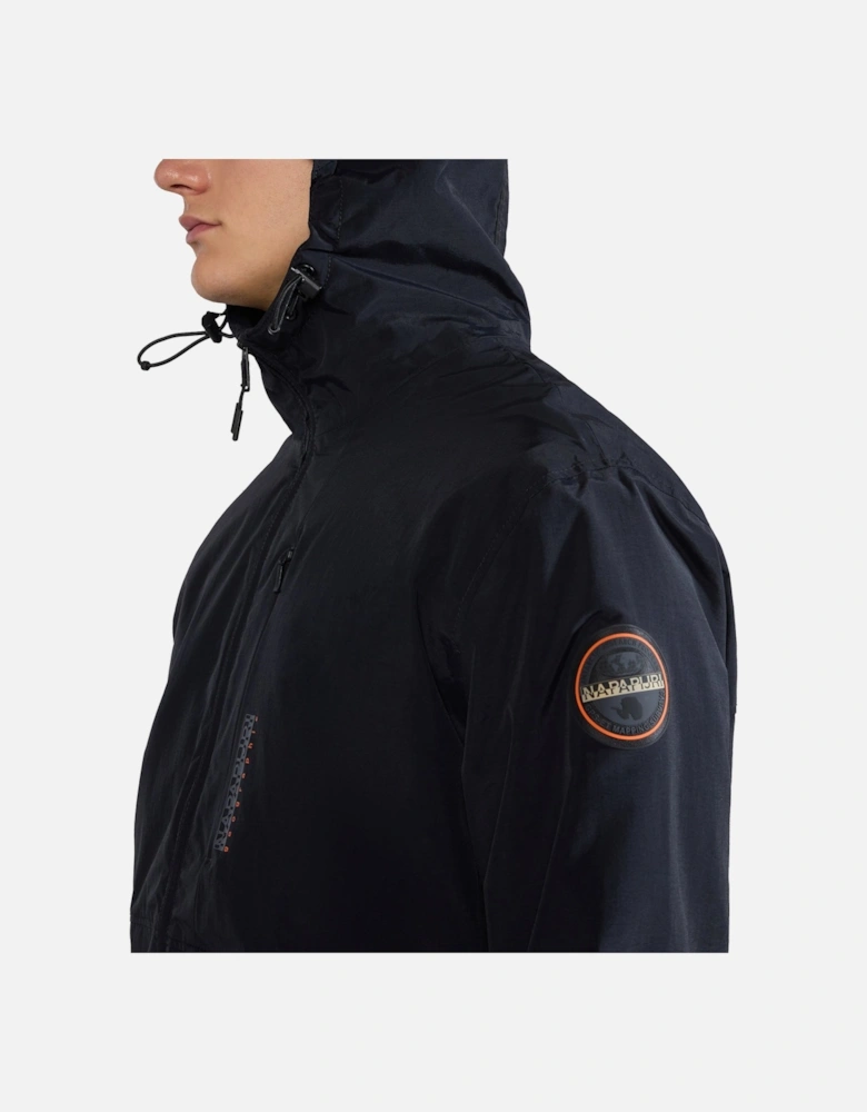 A-Tundra Hooded Jacket - Black