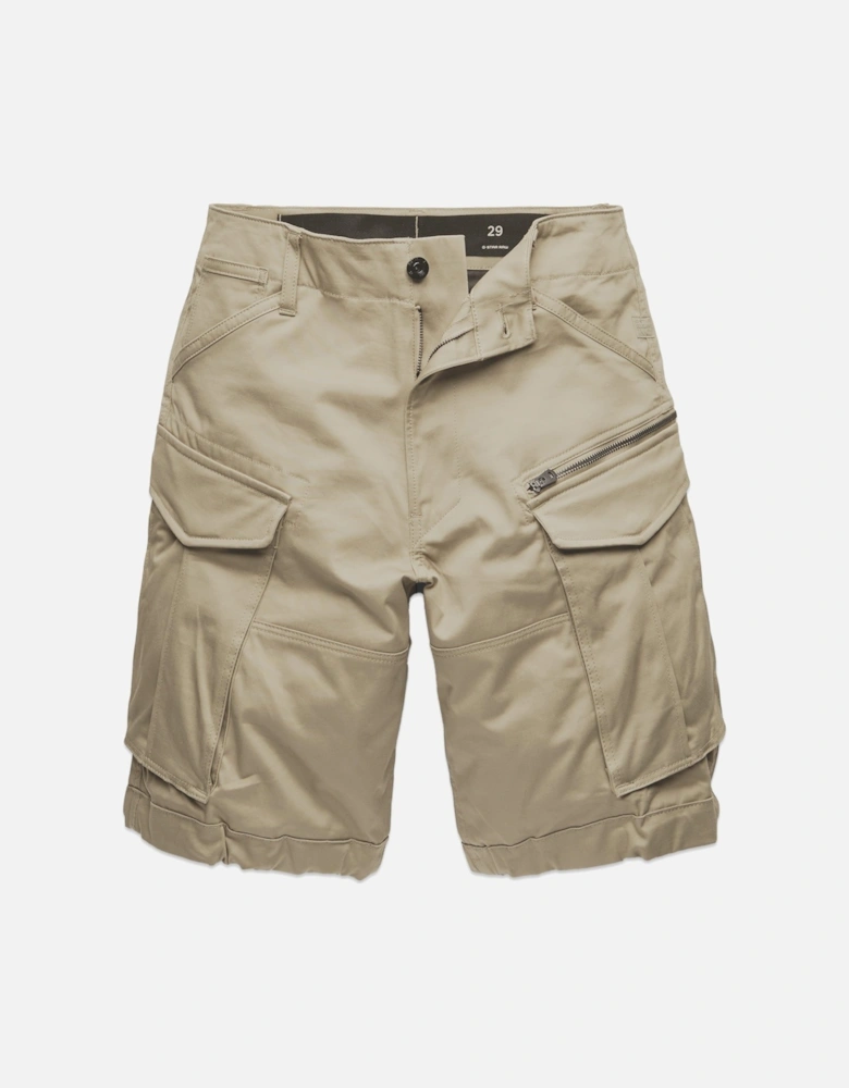 Rovic Zip Relaxed Cargo Shorts - Dune