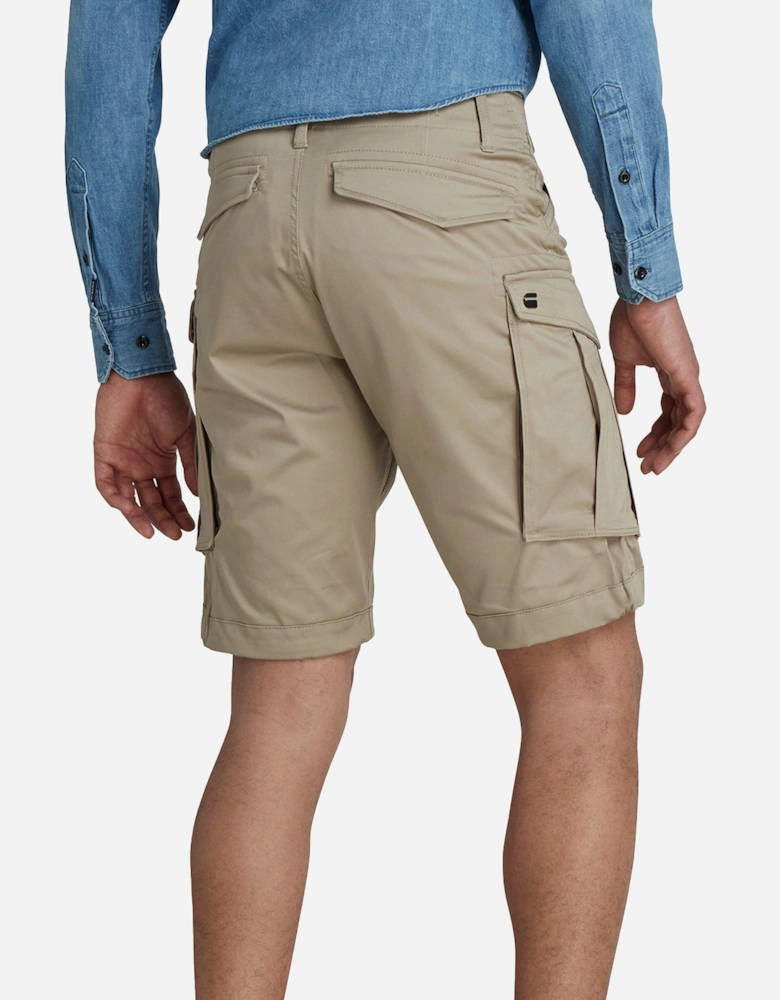 Rovic Zip Relaxed Cargo Shorts - Dune