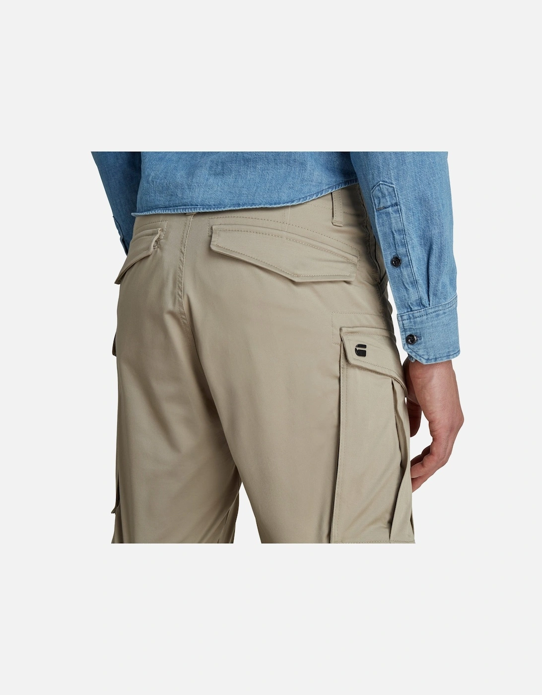 Rovic Zip Relaxed Cargo Shorts - Dune