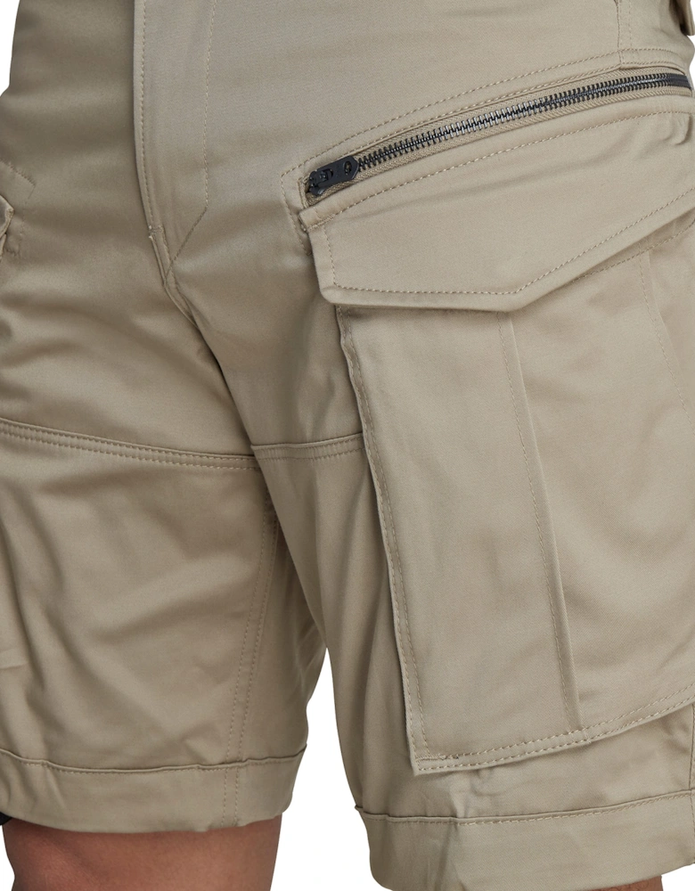 Rovic Zip Relaxed Cargo Shorts - Dune