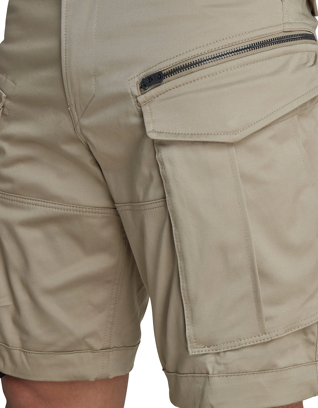 Rovic Zip Relaxed Cargo Shorts - Dune