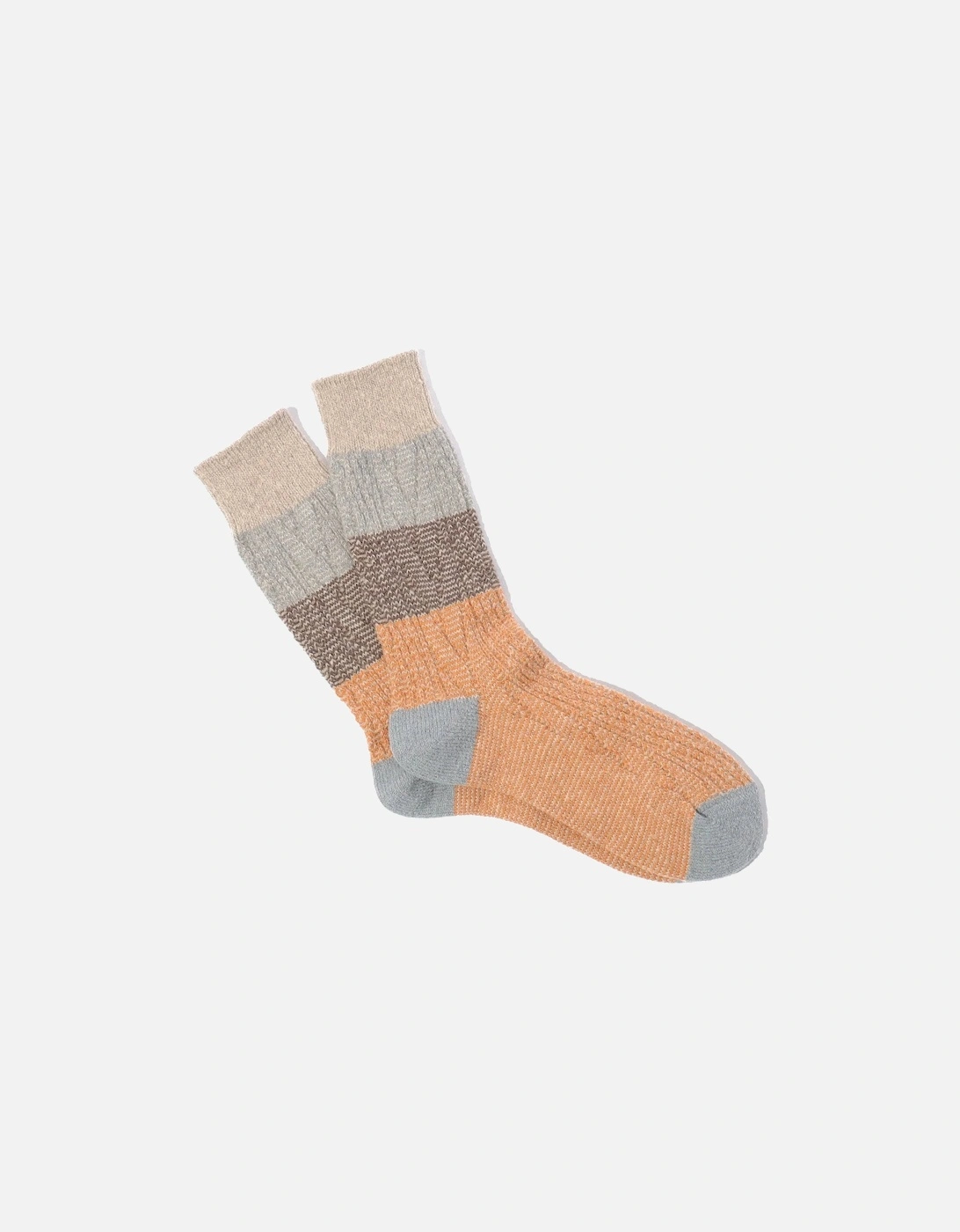 Gradation Cable Crew Socks