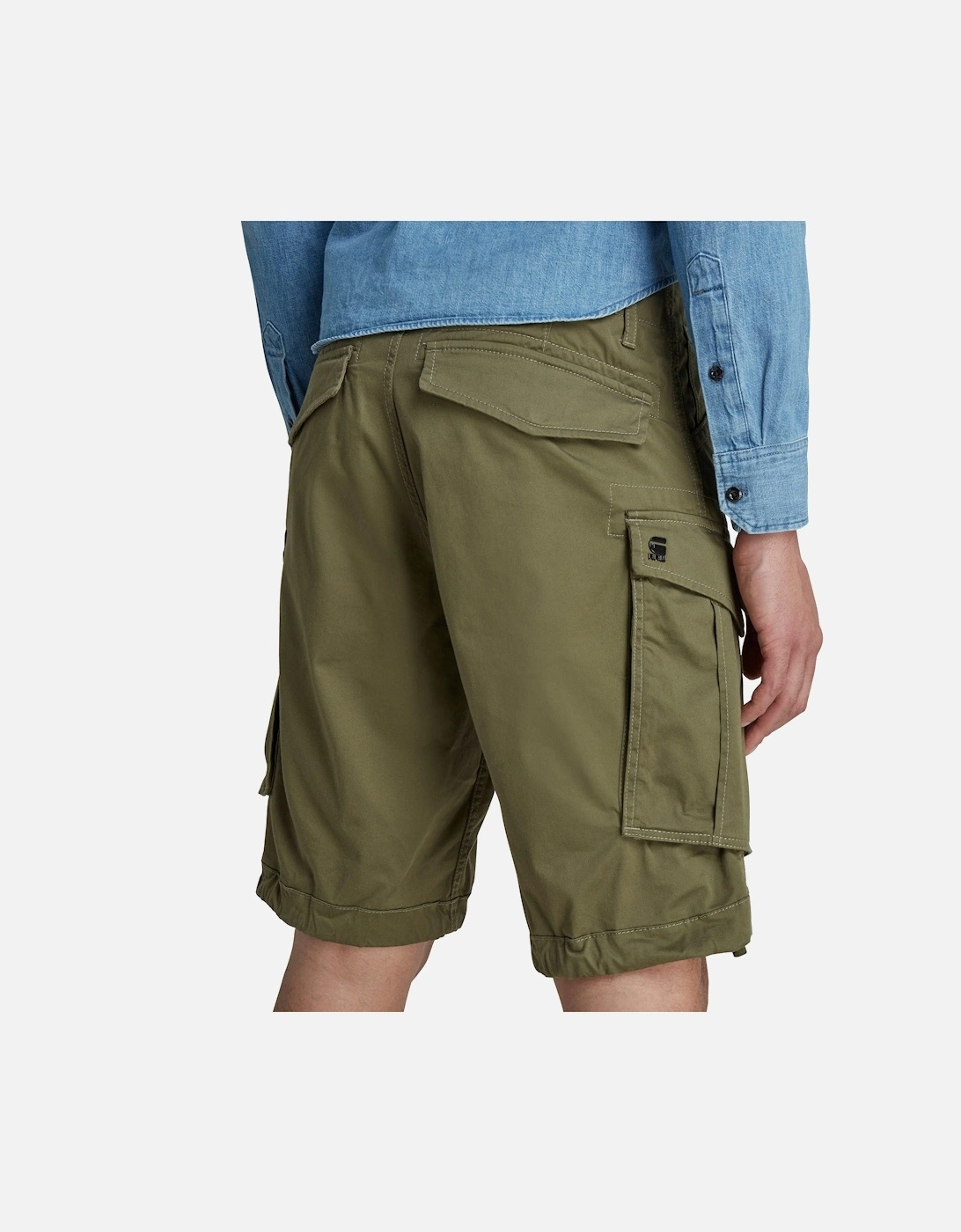 Rovic Zip Relaxed Cargo Shorts - Sage